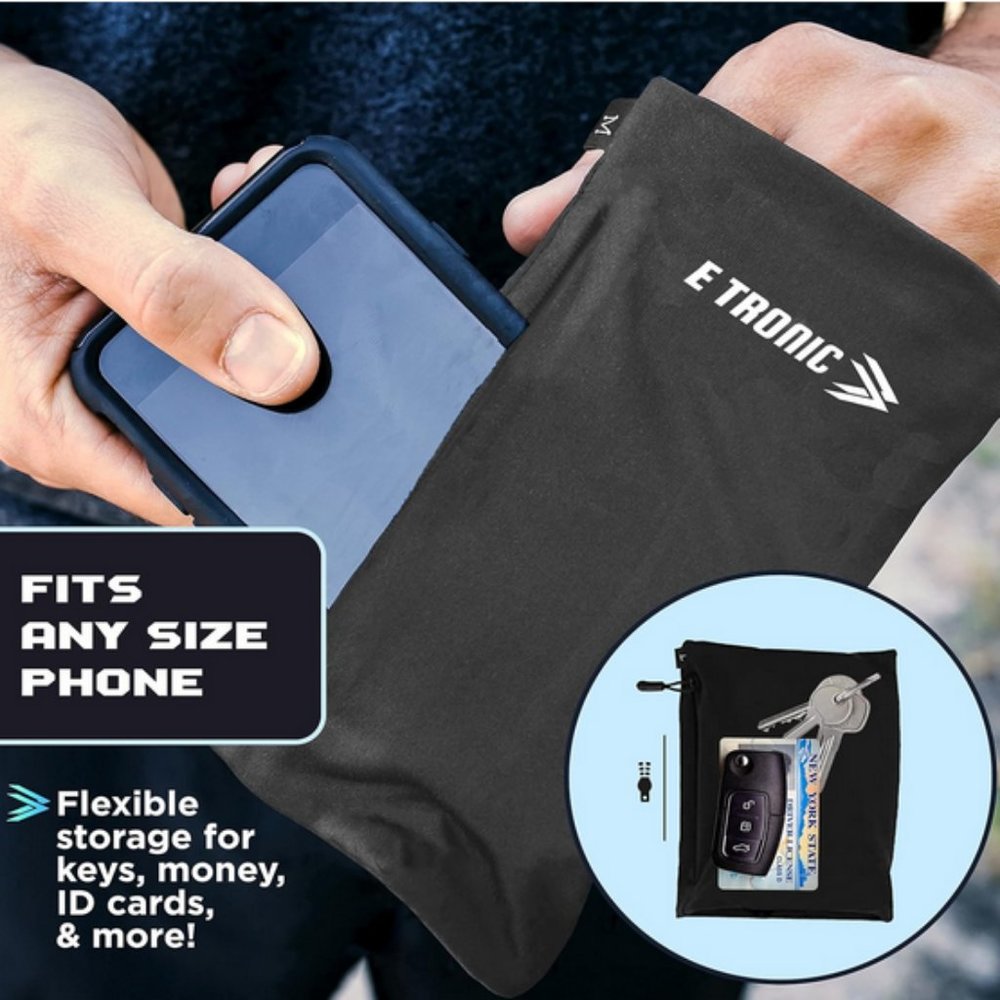 Premium Cell Phone Arm Band w/ Reflective Logo, Phone Strap fits iPhone/Android